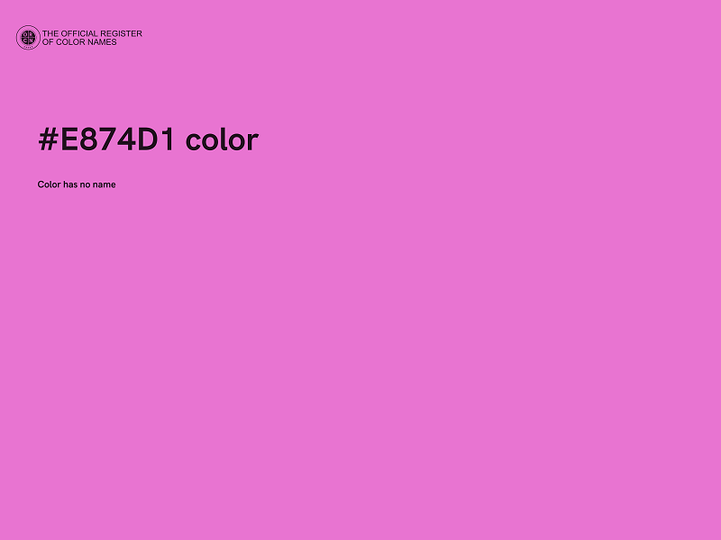 #E874D1 color image