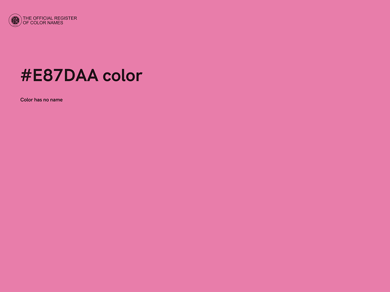 #E87DAA color image