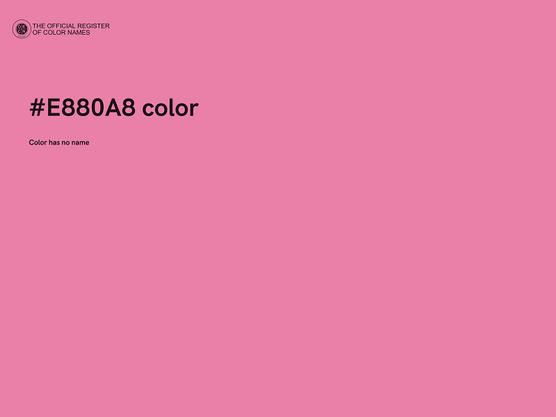 #E880A8 color image