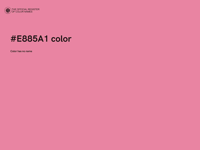 #E885A1 color image