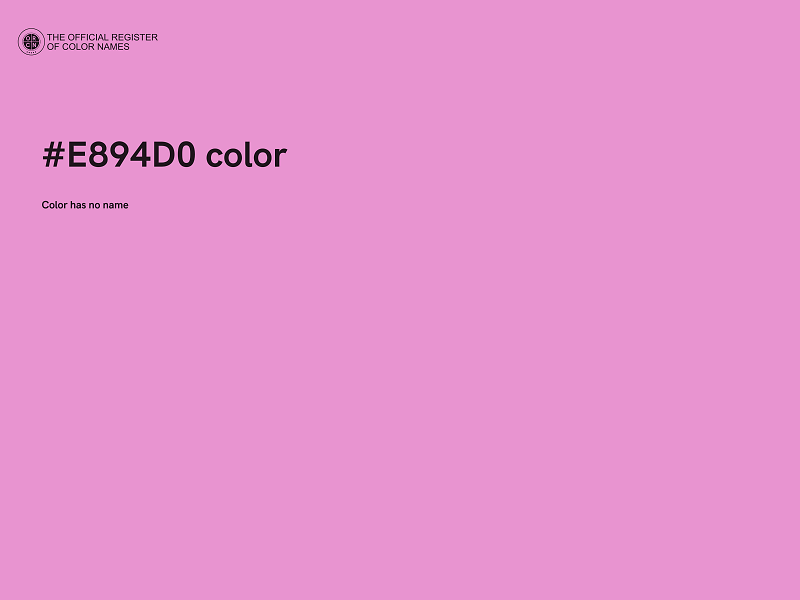 #E894D0 color image