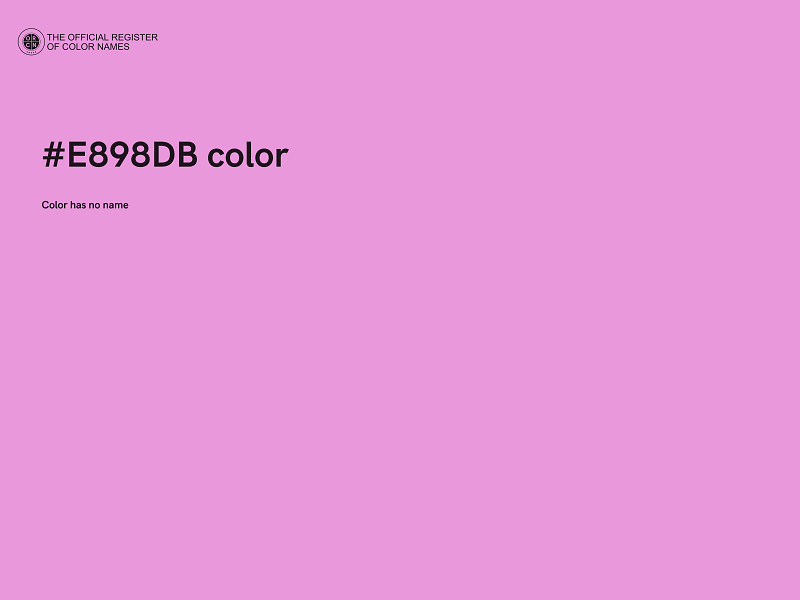 #E898DB color image