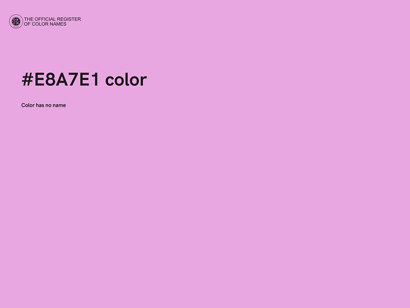 #E8A7E1 color image