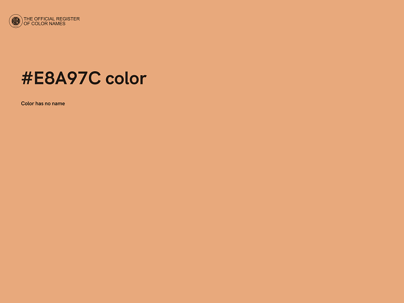 #E8A97C color image