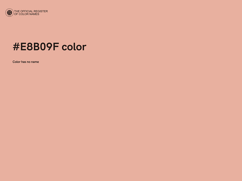 #E8B09F color image