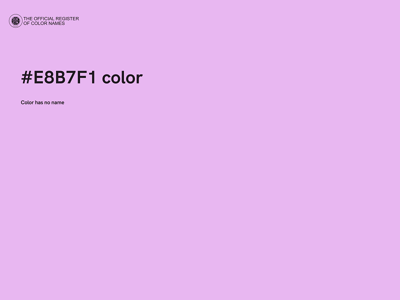 #E8B7F1 color image