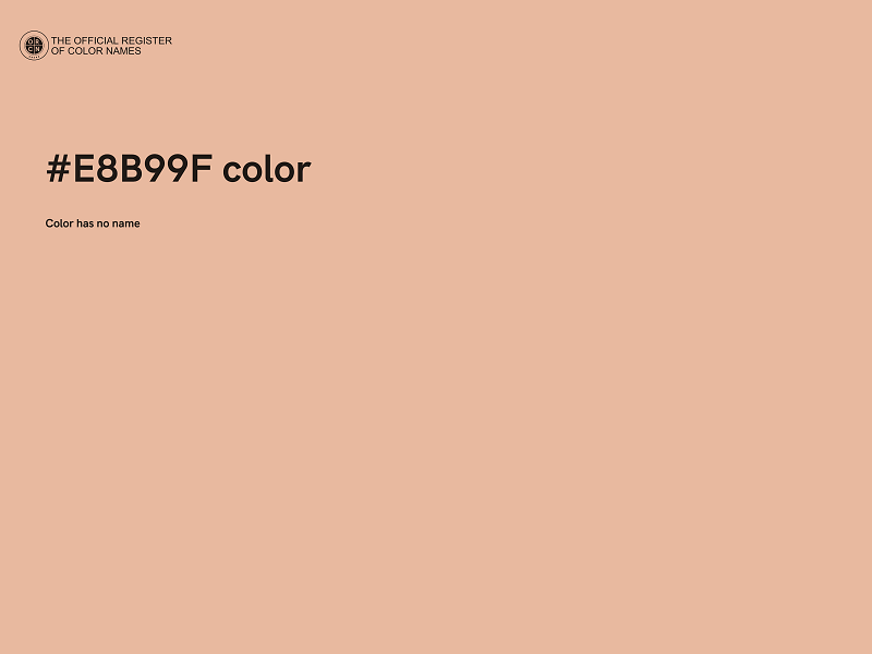 #E8B99F color image