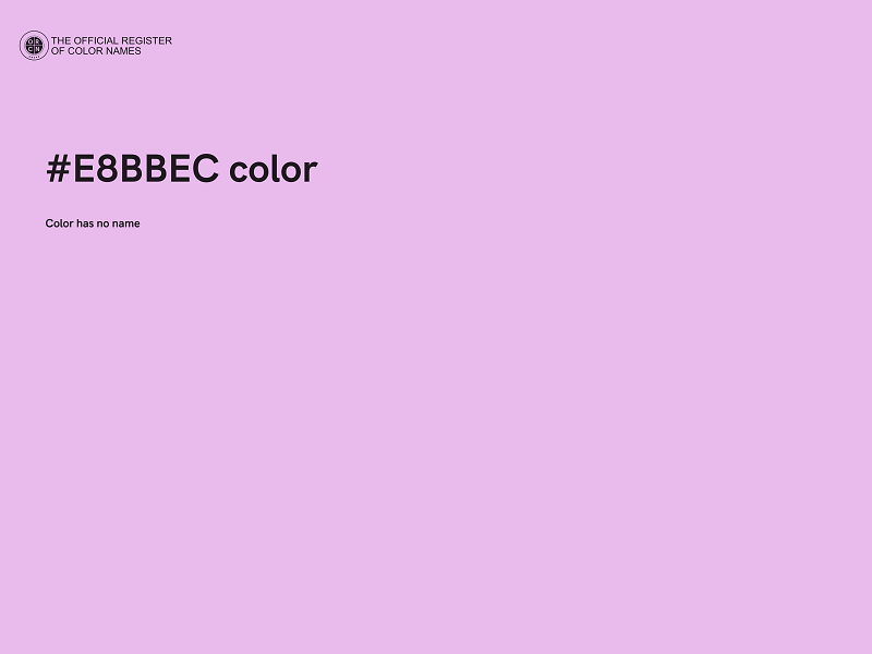 #E8BBEC color image