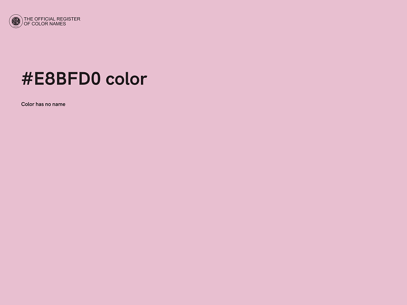 #E8BFD0 color image