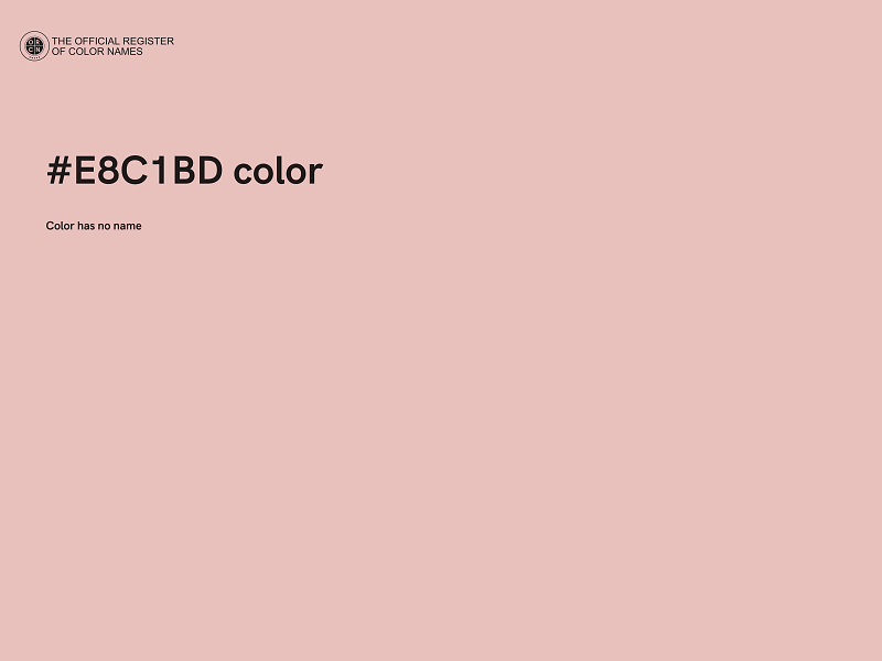 #E8C1BD color image