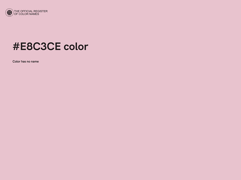 #E8C3CE color image