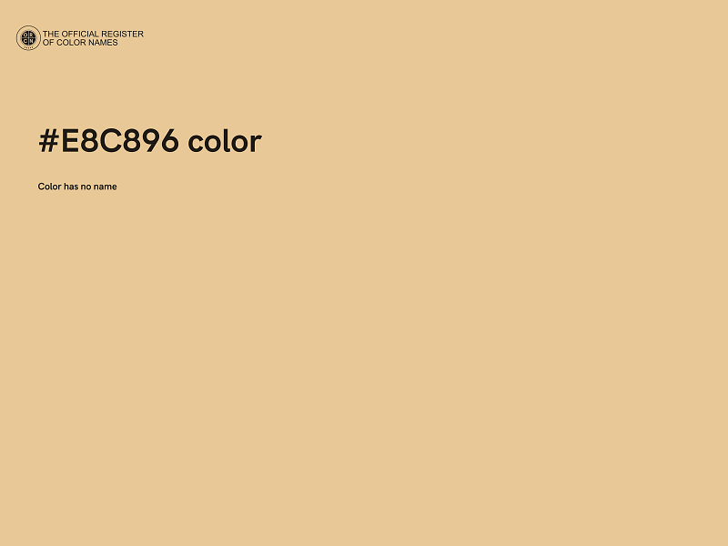 #E8C896 color image