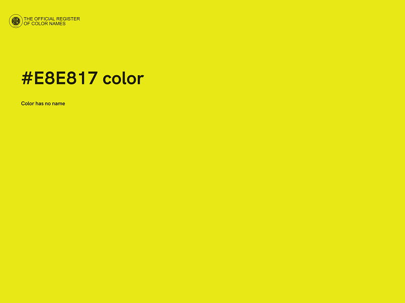 #E8E817 color image