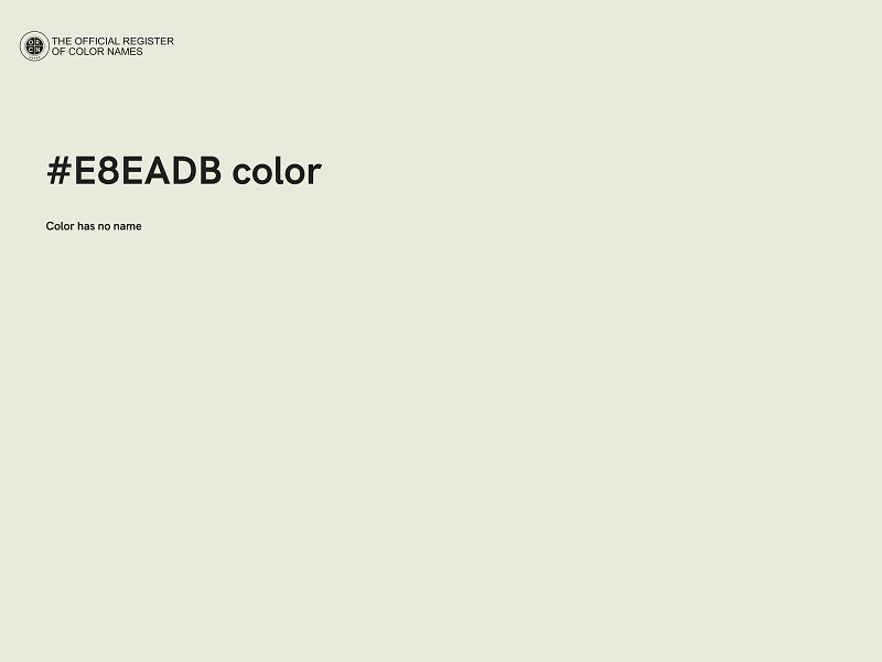 #E8EADB color image