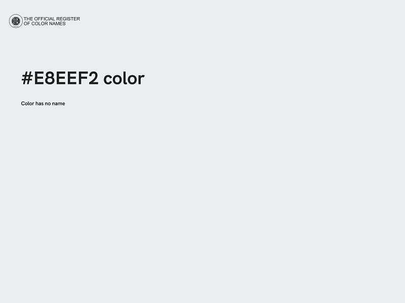 #E8EEF2 color image