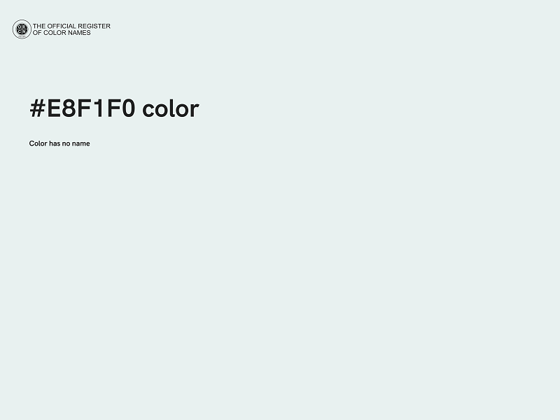 #E8F1F0 color image