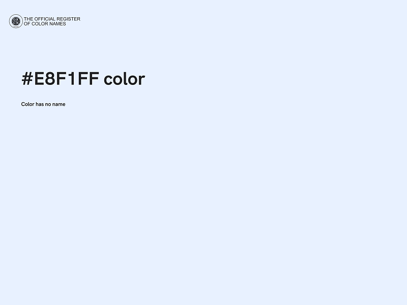 #E8F1FF color image