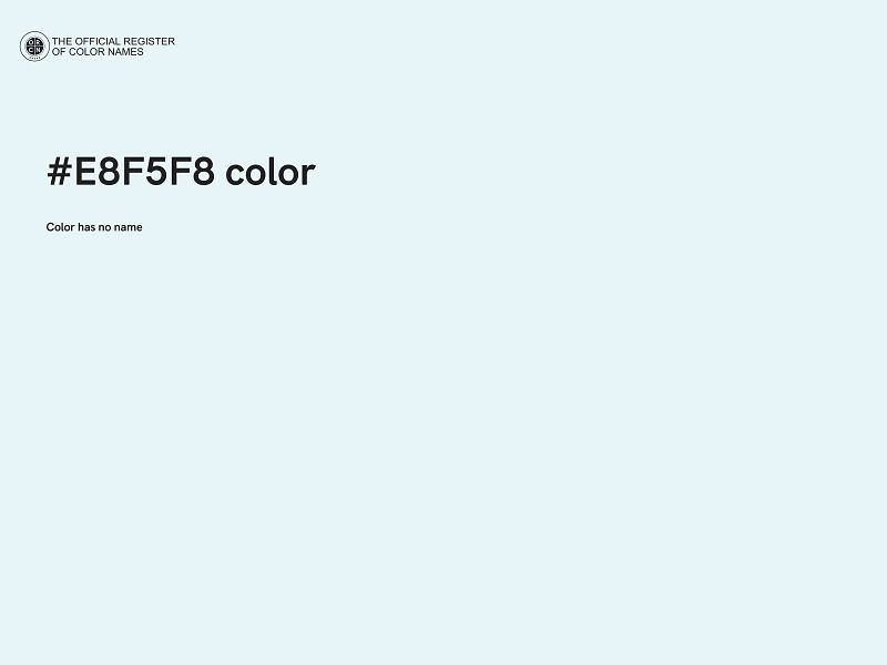 #E8F5F8 color image