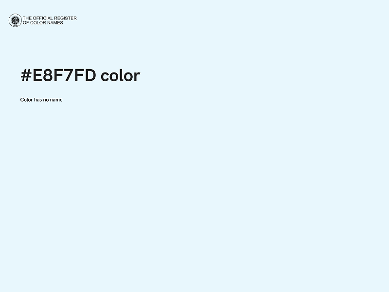 #E8F7FD color image