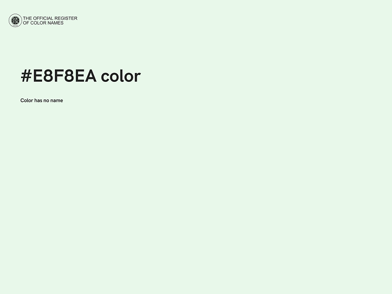 #E8F8EA color image