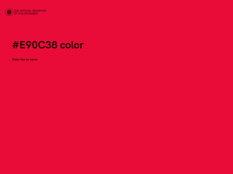 #E90C38 color image