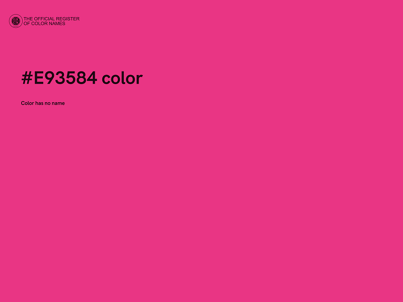 #E93584 color image