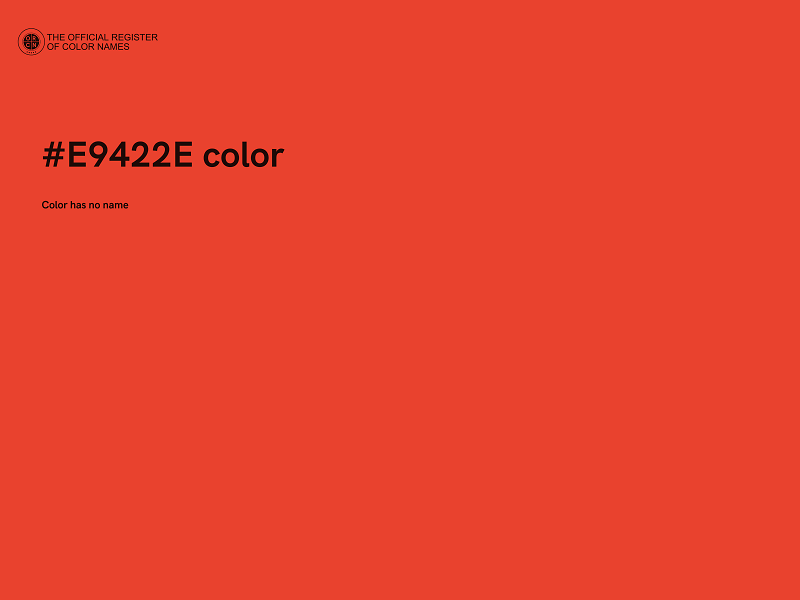 #E9422E color image