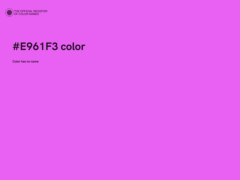 #E961F3 color image