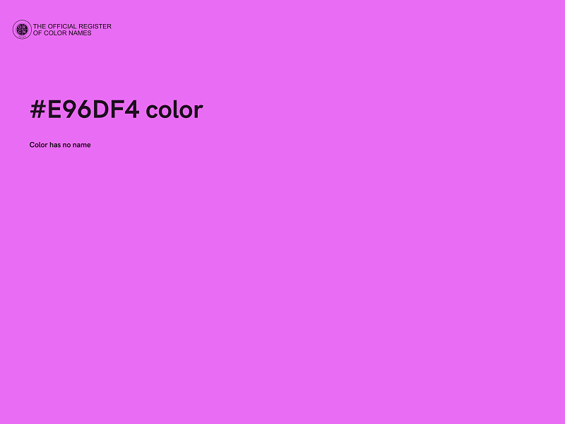 #E96DF4 color image