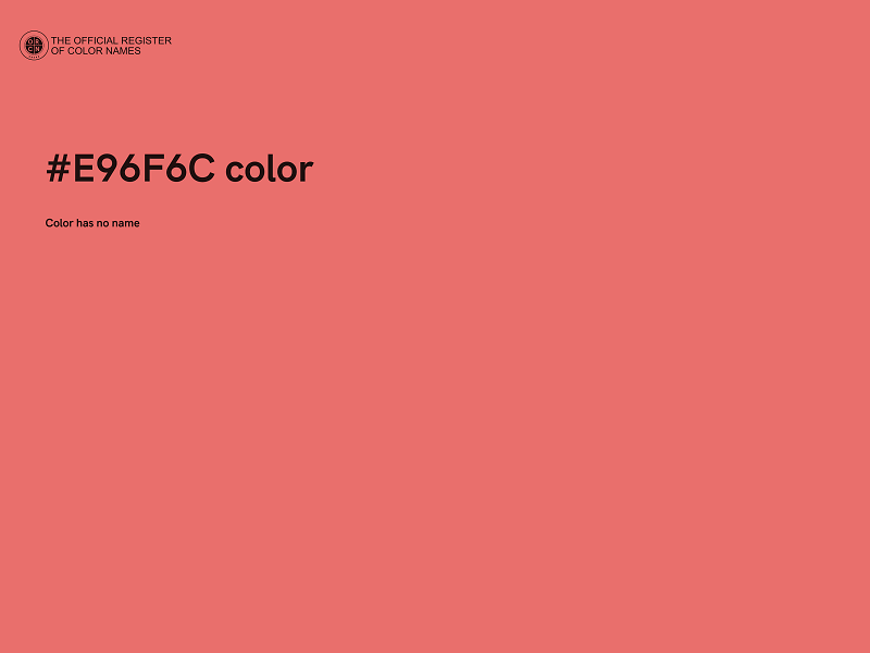 #E96F6C color image