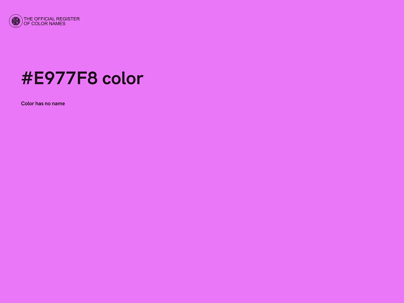 #E977F8 color image