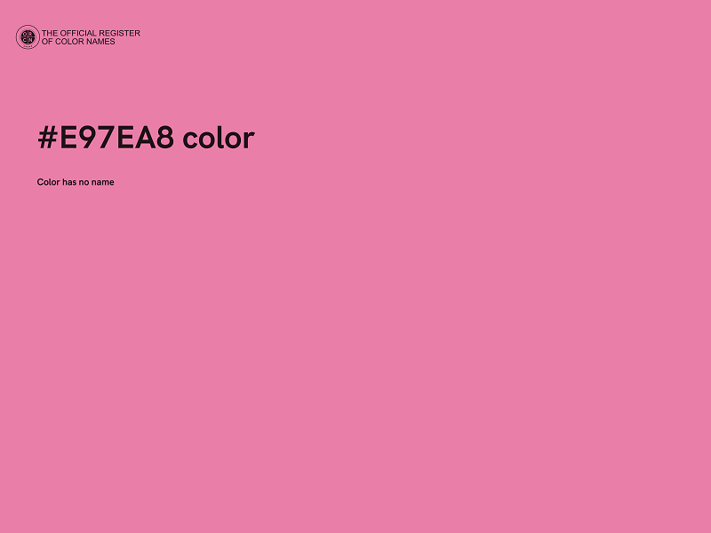 #E97EA8 color image