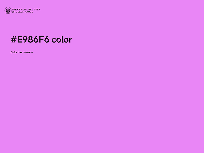 #E986F6 color image