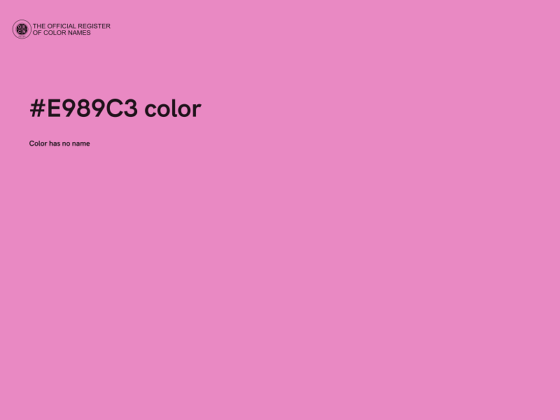 #E989C3 color image