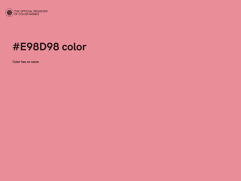 #E98D98 color image