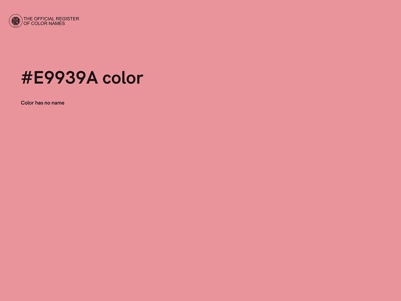 #E9939A color image