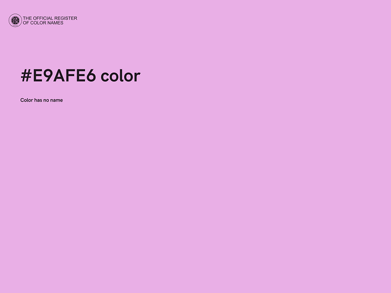 #E9AFE6 color image