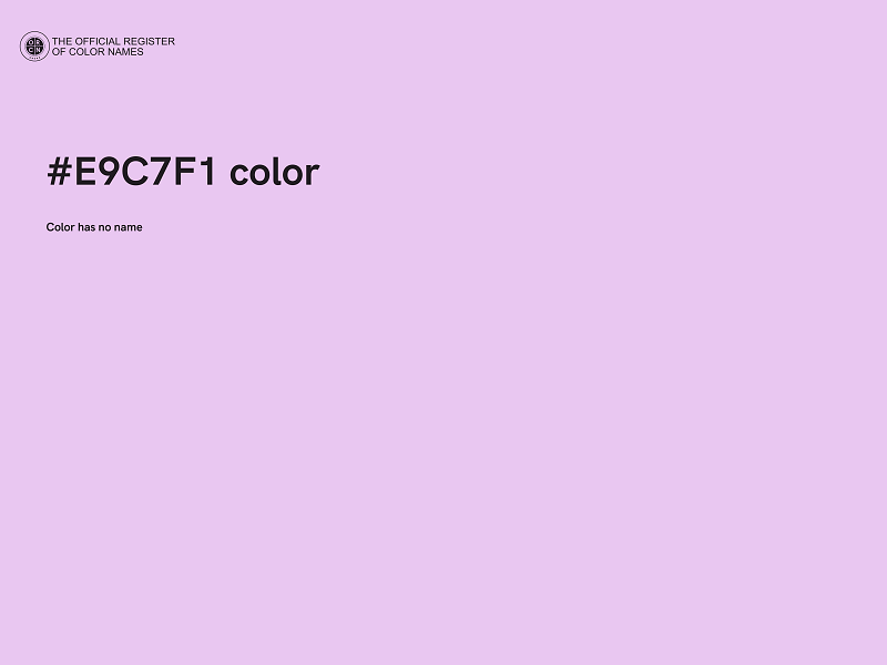 #E9C7F1 color image