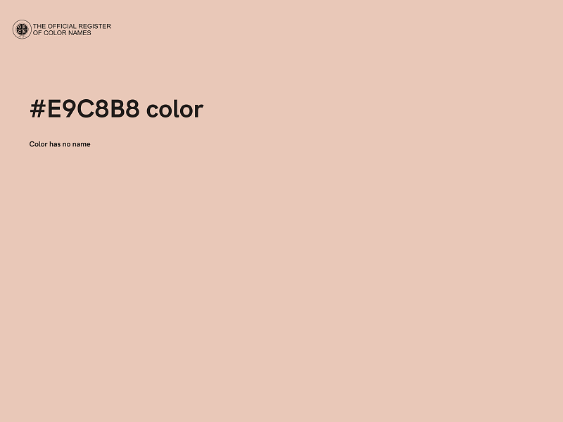 #E9C8B8 color image