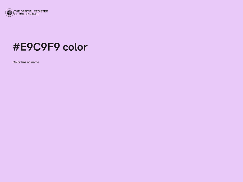 #E9C9F9 color image