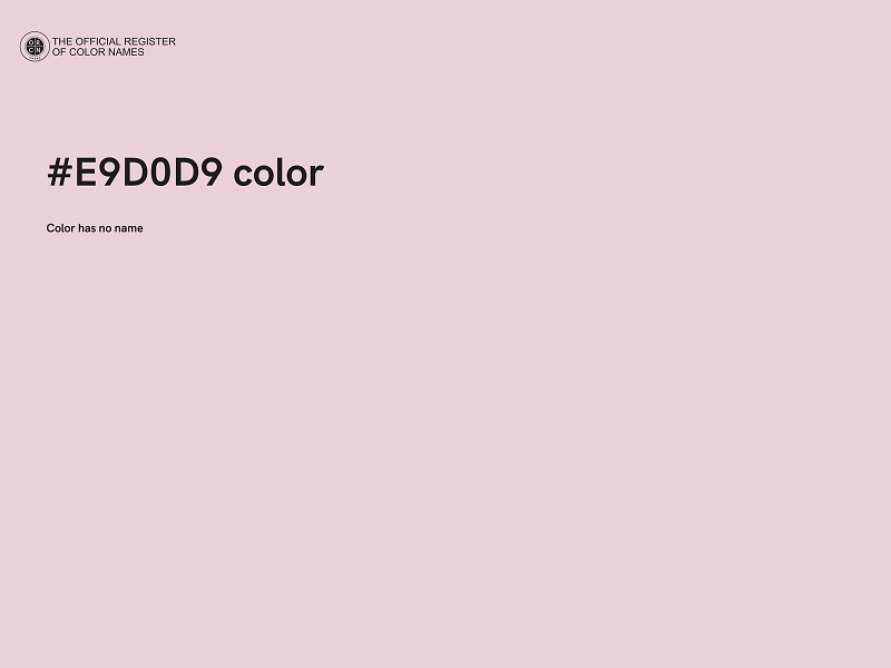 #E9D0D9 color image