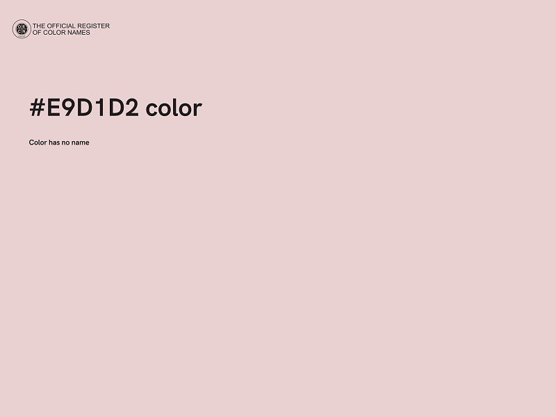 #E9D1D2 color image