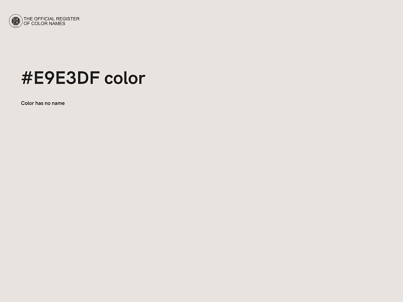 #E9E3DF color image