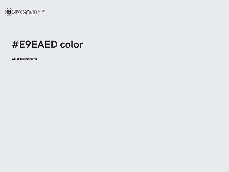 #E9EAED color image