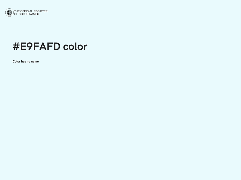 #E9FAFD color image