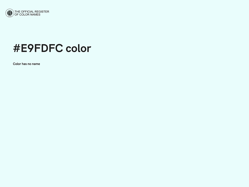 #E9FDFC color image