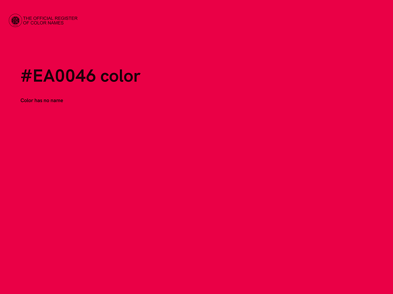 #EA0046 color image