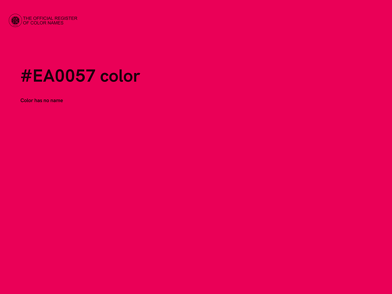 #EA0057 color image