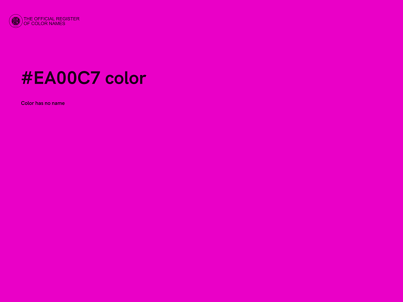 #EA00C7 color image