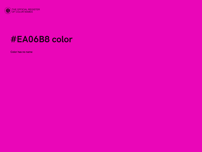 #EA06B8 color image